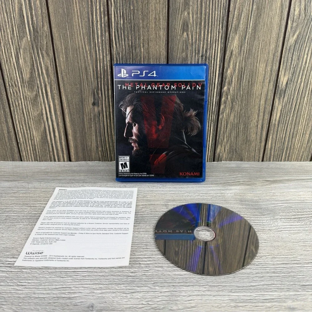 Metal Gear Solid 5 V: The Phantom Pain (Sony PlayStation 4, 2015)  Tested